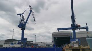 Schiffsfahrt Marinestützpunkt Hohe Düne - Marinearsenal-Stützpunkt Rostock-Warnemünde 11.08.2023