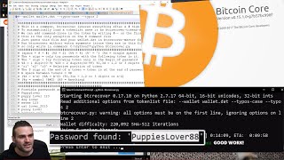 Let's try to Bruteforce a bitcoin wallet with btcrecover or hashcat (non-spendable watch only)