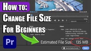 How to Change the File Size of Video In Adobe Premiere Pro 2024 | Change MB of Exported Video