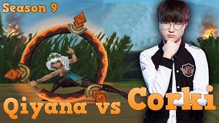 Faker Plays a lot of Qiyana! - Faker Qiyana vs Corki Mid - LoL Season 9 KR Rank | LoL Replays