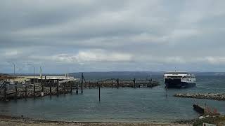 The Sealink Ferry arriving at Cape Jervis from Penneshaw on Kangaroo Island in South Australia