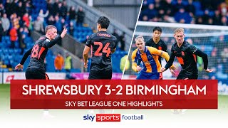 Blues ROCKED by bottom of the table at Croud Meadow 😨 | Shrewsbury 3-2 Birmingham | EFL Highlights