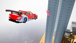 Cars Jumping Into Towers 1 - Teardown