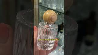 Luxury cylindrical striped glass perfume bottle #perfume #bottle #glassbottles#fragrance