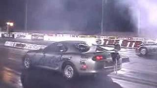 1998 Toyota Supra lots of burnout