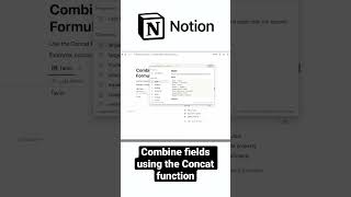 🤝 Combine Notion fields using the Concat Function