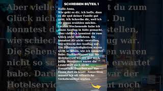 Schreiben B1|| Vorbereitung für B1 Goethe || Aufgabe1|| Teil 1|| Ausflug Ihnen nicht gut gefallen