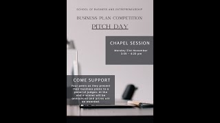 MY MONDAY CHAPEL []  Business Plan Competition  [] Monday 14th November 2022