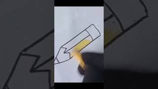 how to draw a pencil easy step by step #drawingforkids #easydrawimg