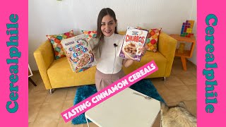 Cerealphile Tasting Cinnamon Cereals - Cinnamon Toast Crunch and Churros #cereal #cerealphile