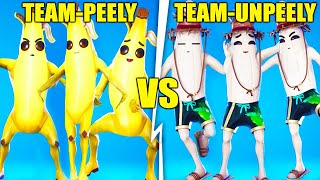 UNPEELY vs. PEELY in Fortnite Dances Battle! 🍌[Fortnite OLD  vs NEW Banana Skin]