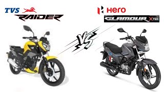 TVS Raider VS Hero Glamour Xtec edition| Detailed Comparison | Shivam Chaubey