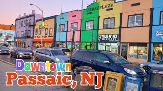 Walking tour in Downtown Passaic, New Jersey, USA