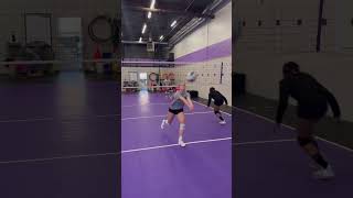 Passing progression with elite athletes! #volleyball #volleyballdrills #libero