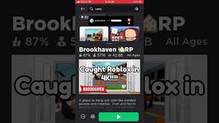 Caught Roblox in 4k #roblox #brookhaven #shorts