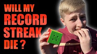 I tried to keep my cubing RECORD STREAK alive!