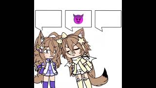 the fennec foxes twins😌 with amongus😱 #gachalife #memes #edit