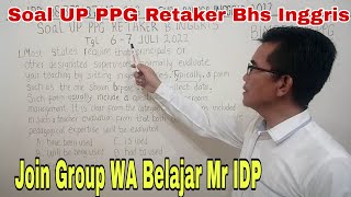 SOAL UP PPG BAHASA INGGRIS 2022