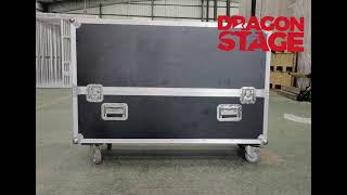 Customized Led screen case TV flight case from Dragonstage in China