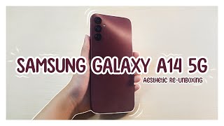 Samsung Galaxy A14 5G chill, aesthetic re-unboxing video (engsub) || Chrxangel