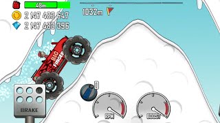 Hill Climb Racing Game Video.  Big Finger Car Racing Video.