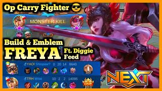 FREYA HYPER CARRY, FREYA BEST BUILD 2020, MOBILE LEGENDS GAMEPLAY, SEASON 18, FREYA S-18, MLBB, ML