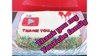 1K subscribers celebrations cake