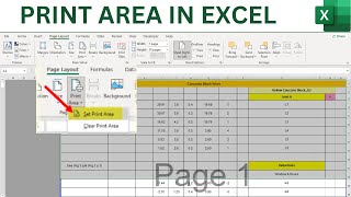 How to Set Print Area in Excel | Select Print Area in MS Excel