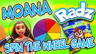 Spin The Wheel Game Featuring Disney Princesses Tiana and Moana, Captain Hook, and SLIME!