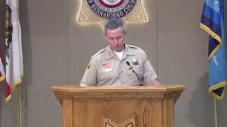 Sheriff John McMahon held a press conference regarding a use of force incident