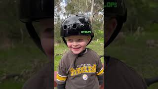 Loves the downhills #bmx #bikes #crash #kidsvideo #playground