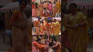 Akshu Abhimanyu ❤️😘 Haldi 💛 Ceremony #yrkkh #abhira #akshara #youtubeshort #trending #viralvideo