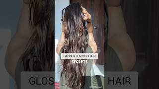 GLOSSY HAIR SECRETS ✨ #haircare #glossyhair #haircaretips #longhair #hairgoals #silkyhair