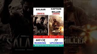 Captain Miller vs Salaar Movie Comparision || box office collection #rlglawa #captainmiller #shorts