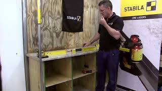 STABILA - How to level a counter using laser or spirit level