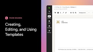 Mood Boards: Creating, Editing, and Using Templates