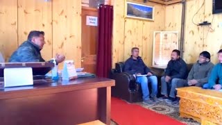 Delegation Gramthang, village led by Councillor Baroo-Minjee  called upon EC LAHDC @ZakirHussain078