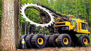 Extreme Dangerous Fastest Big Chainsaw Cutting Tree Machines | Monster Stump Removal Excavator #63