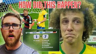 Brazil's Brutal Loss in the 2014 World Cup is Unbelievable | American Reacts | @Tifo