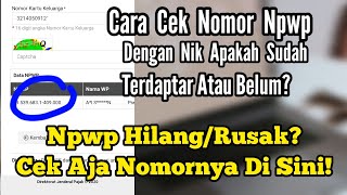 Cara  Termudh Cek Npwp Aktif Atau Tidak Terbaru