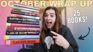 I read 25 books in October and had so many five stars 👻🎃🧛🏻‍♂️ || October Wrap Up