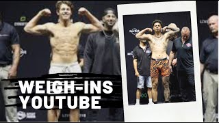 YOUTUBE VS TIKTOK WEIGH-INS!!🥊🥊