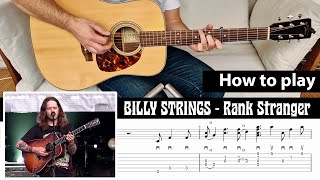 How to play "Rank Stranger" of Billy Strings - Guitar Lesson with Tab