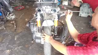 Project dual shock di Yamaha lexi 125