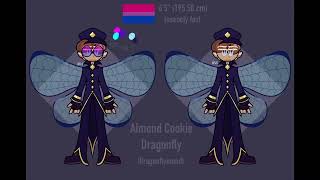 almond cookie dragonfly edition (cookie run alternate universe design)