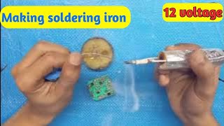 How to make soldering iron at home with nichrome wire