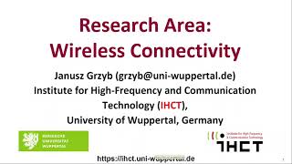 IHCT Introduction: Wireless Connectivity