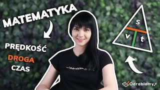 Prędkość, droga, czas | Powtórka do egzaminu ósmoklasisty 📝 | Matematyka 📐 | Odrabiamy.pl