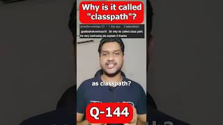 Why is it called classpath? #java #interview #interviewtips #springboot