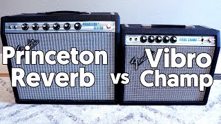 Battle of the Tiny Tube Amps!  Princeton Reverb vs Vibro Champ